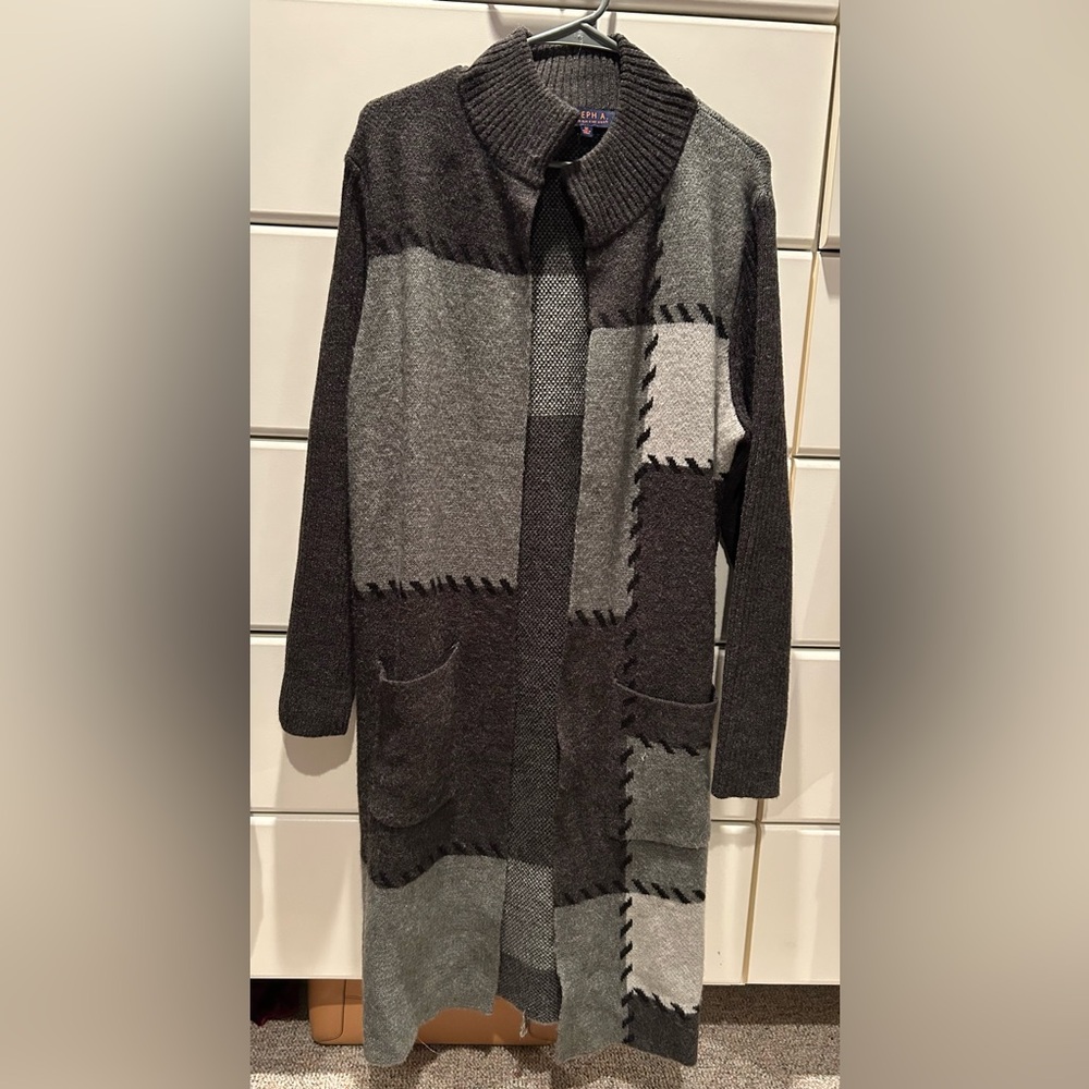 Joseph A Charcoal and Black & Grey Cardigan